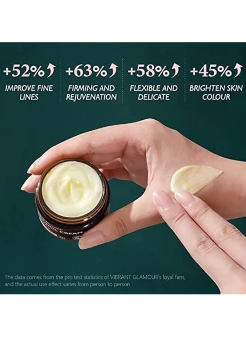 Vibrant Glamour Effective Anti Aging Retinol Cream and Serum Combo Face Cream Collagen Anti Aging Collagen Firming Serum Anti wrinkle Cream Skin Tightening Lifting Hydrating Cream and Serum Combo  - Image 4