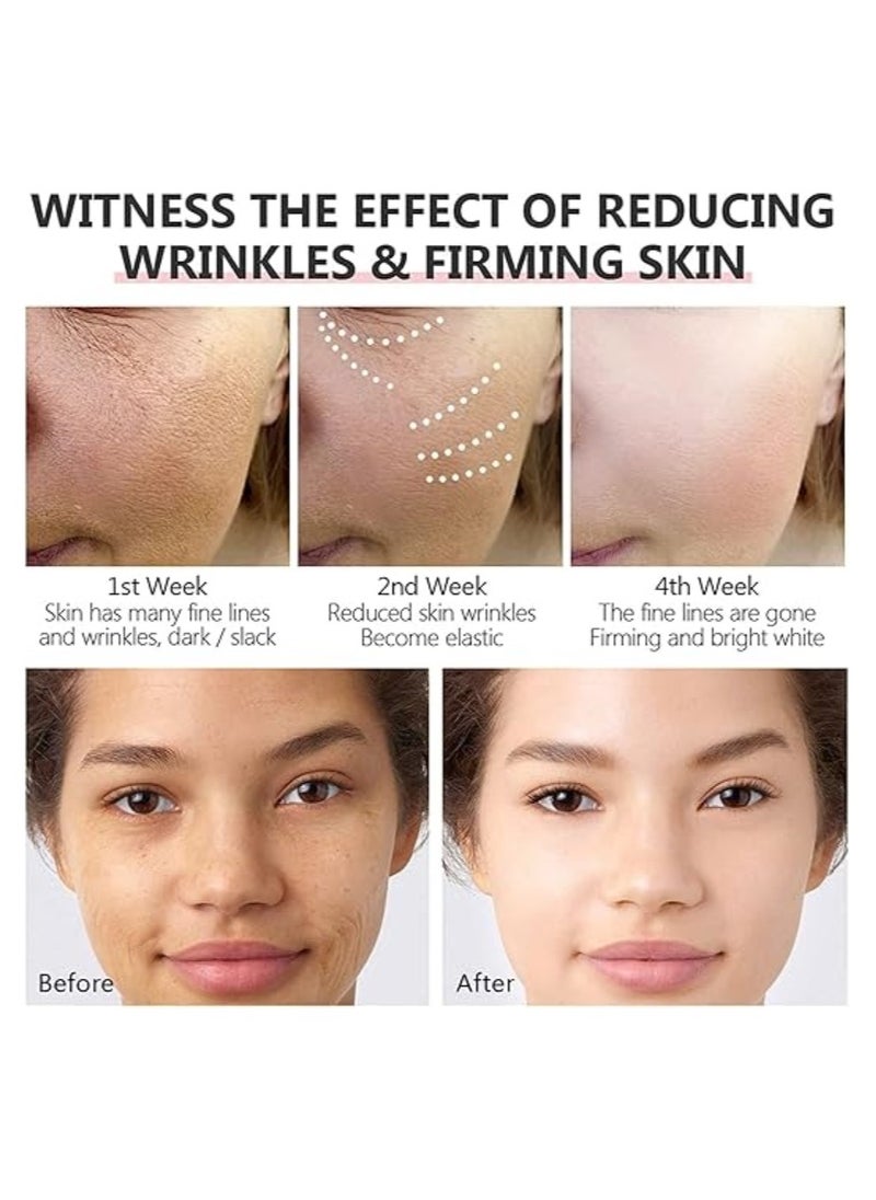 Vibrant Glamour Effective Anti Aging Retinol Cream and Serum Combo Face Cream Collagen Anti Aging Collagen Firming Serum Anti wrinkle Cream Skin Tightening Lifting Hydrating Cream and Serum Combo  - Image 5