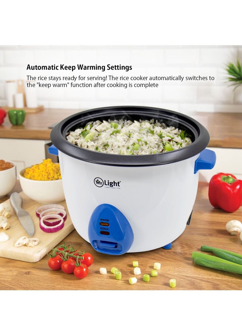 Mr. Light Electrical Automatic Rice Cooker 3 L Capacity Automatic Keep Warming Safety Indicator Lights Removable And Non Stick Cooking Pot - Image 5