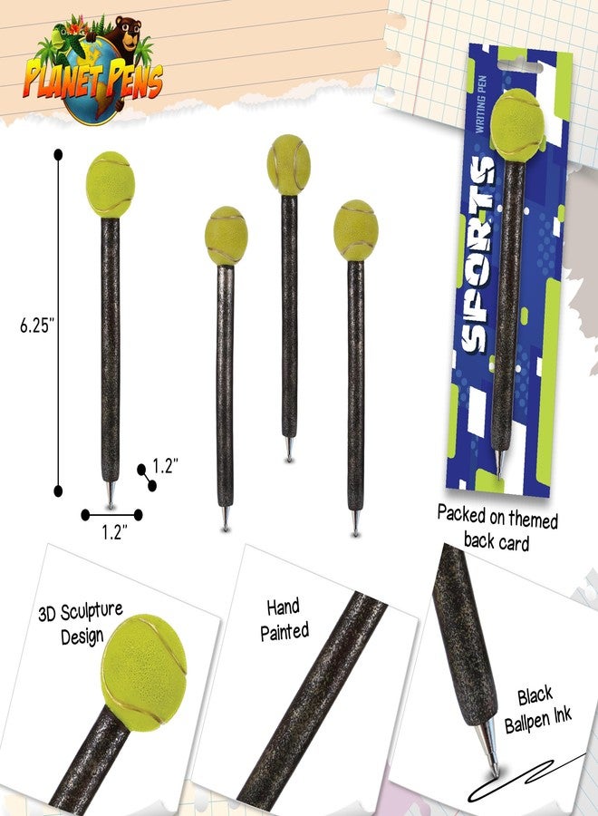 Planet Pens Tennis Novelty Pen – Fun & Unique Kids & Adults Office Supplies Ballpoint Pen, Cool Sports Writing Pen Instrument For Awesome Stationery School & Office Desk Decor Accessories - Image 3