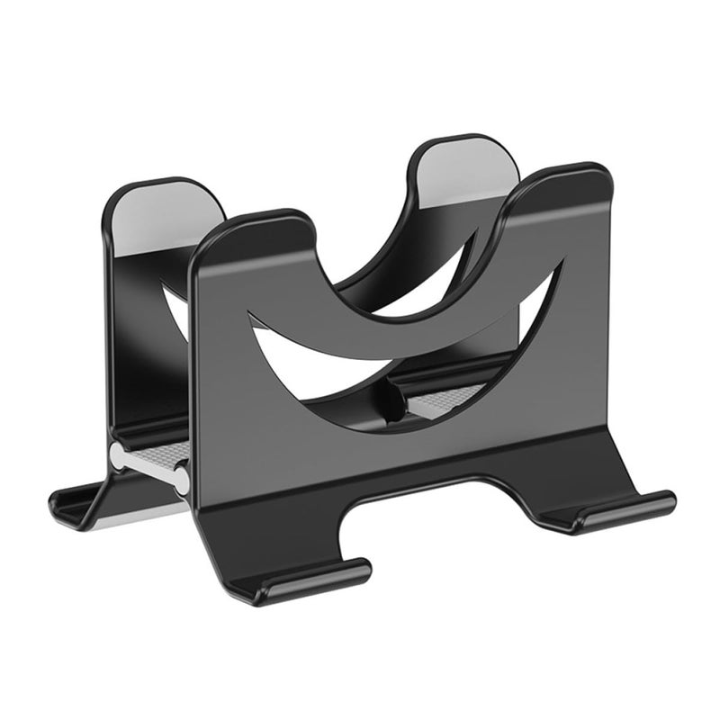 Vertical Laptop Stand Portable Cooling Holder Heat Dissipation Space Saving Black - Image 2