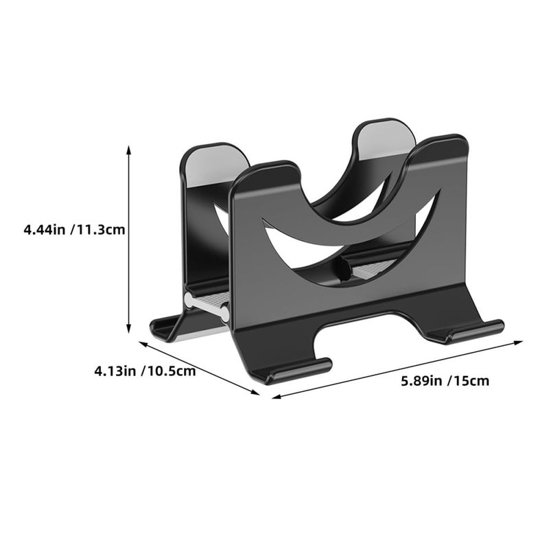 Vertical Laptop Stand Portable Cooling Holder Heat Dissipation Space Saving Black - Image 3