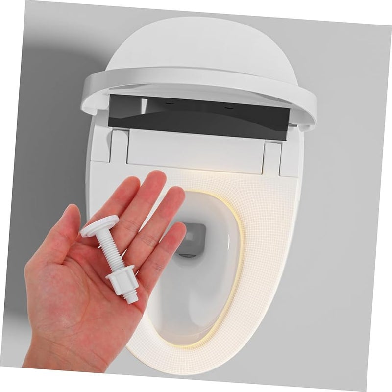 مسامير مقعد المرحاض مع سدادات التمدد 2 قطعة، قطع غيار متينة سهلة التركيب - Image 4