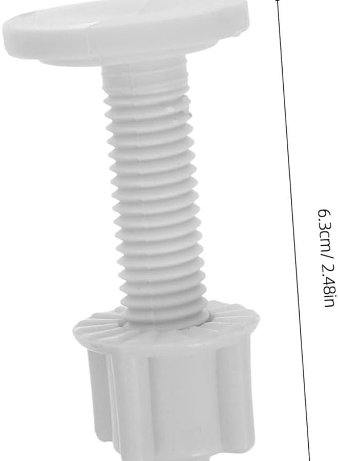 مسامير مقعد المرحاض مع سدادات التمدد 2 قطعة، قطع غيار متينة سهلة التركيب - Image 2