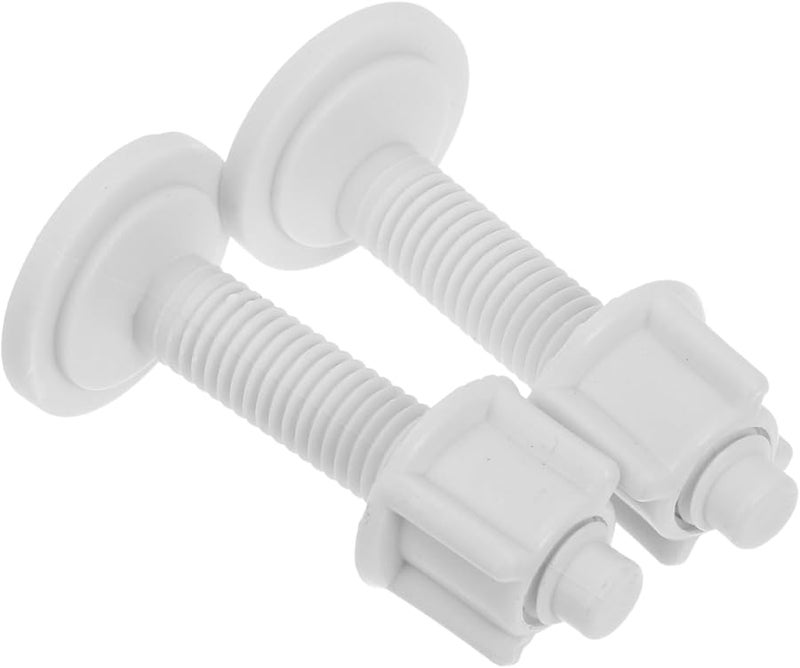 مسامير مقعد المرحاض مع سدادات التمدد 2 قطعة، قطع غيار متينة سهلة التركيب - Image 1