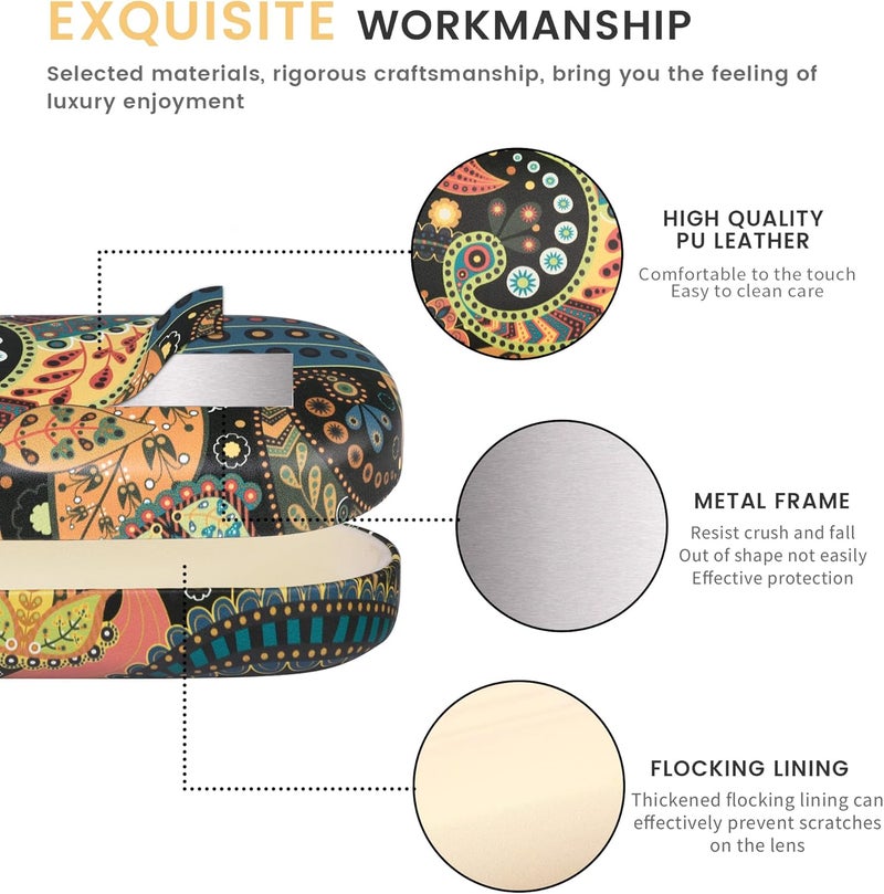molshine Hard Sunglasses Case, Classic, Colourful and Large Hard Case Glasses Case, Lightweight and Portable - Image 4