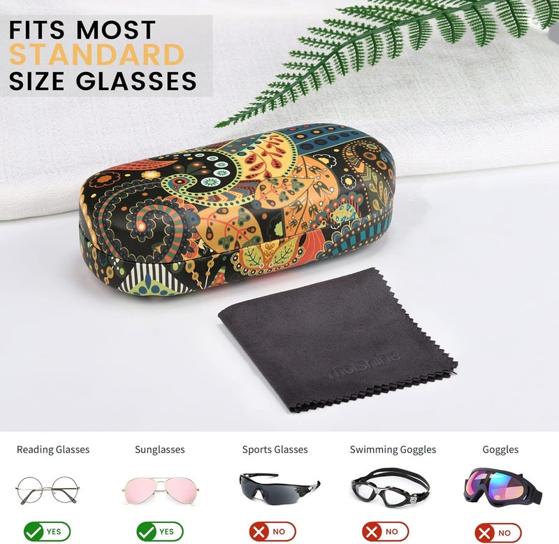 molshine Hard Sunglasses Case, Classic, Colourful and Large Hard Case Glasses Case, Lightweight and Portable - Image 3