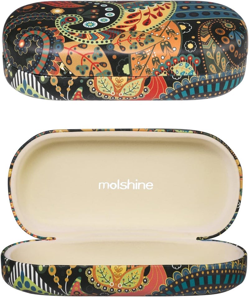 molshine Hard Sunglasses Case, Classic, Colourful and Large Hard Case Glasses Case, Lightweight and Portable - Image 1