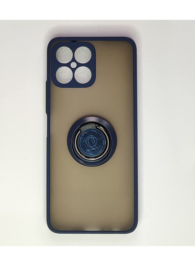 Muzz Hybrid Case with Ring For Honor X8 (Blue) - Image 1