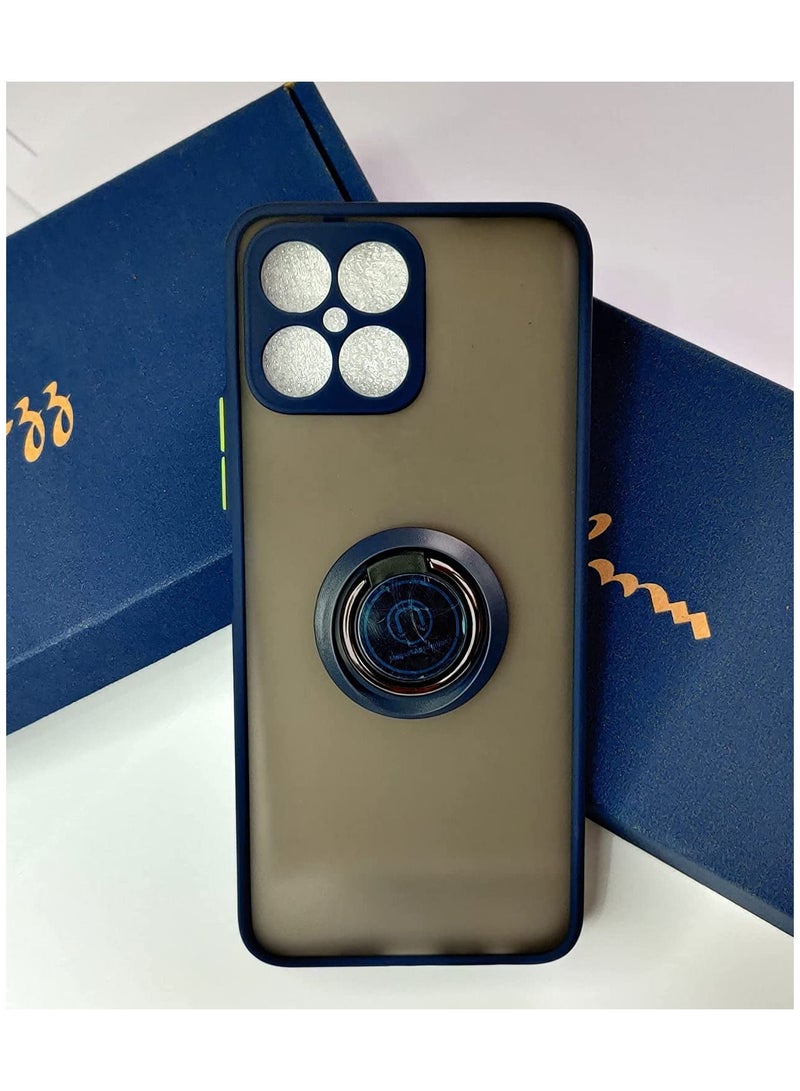 Muzz Hybrid Case with Ring For Honor X8 (Blue) - Image 2
