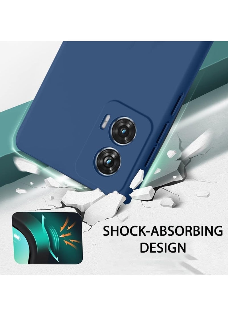 غطاء حماية لهاتف موتورولا موتو جي 35، مصنوع من السيليكون السائل الفاخر مع بطانة داخلية ناعمة من الألياف الدقيقة، وغطاء واقٍ مقاوم للصدمات لهاتف موتو جي 35 - Image 3