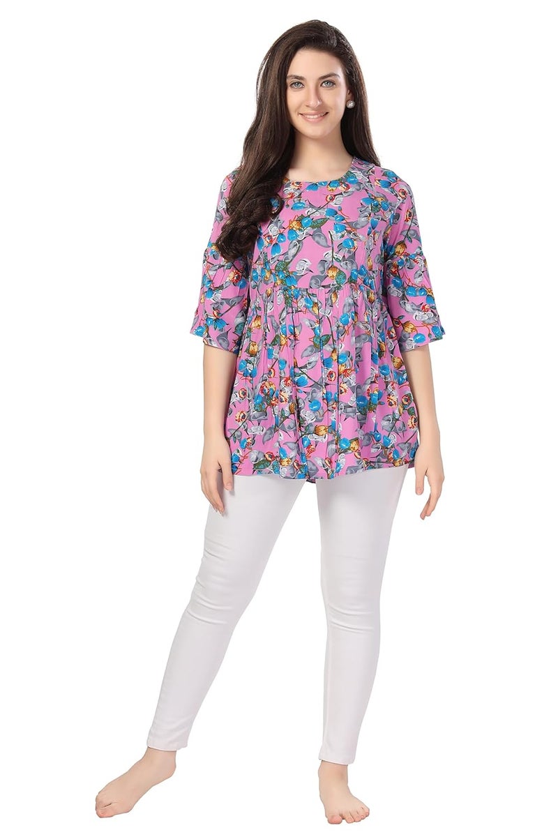 AV2 Store Printed Women Maternity Feeding Top - Image 1