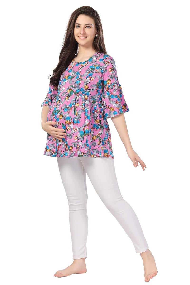 AV2 Store Printed Women Maternity Feeding Top - Image 4
