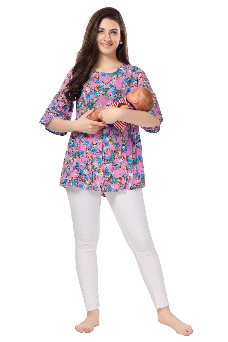 AV2 Store Printed Women Maternity Feeding Top - Image 5