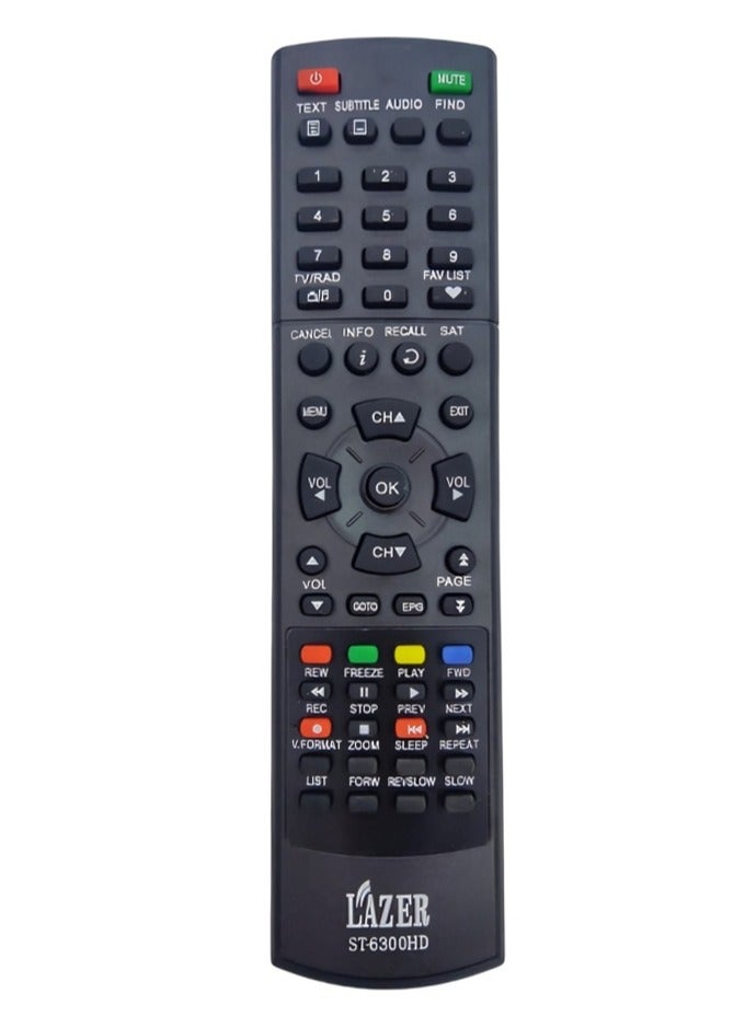 bein Receiver Remote Control For Lazer ST-600Hd Black - Image 1