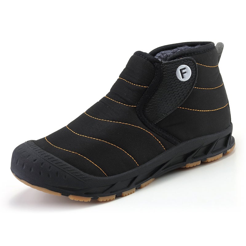 Plus Size New Cotton Shoes Outdoor Fleece-Lined Warm Fashion Snow Boots Parent-Child Couple Casual Travel Shoes - Image 1