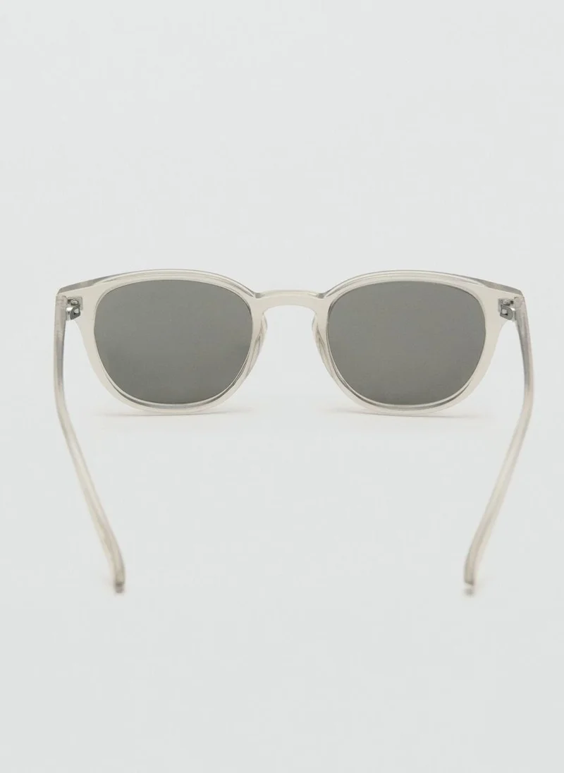 Mango Man Round-framed sunglasses