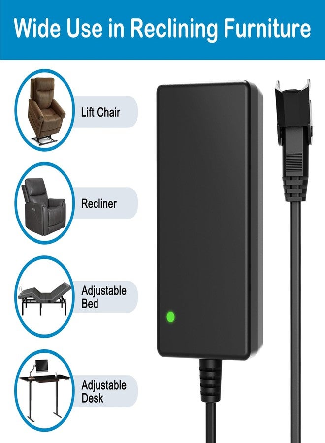 MineCtrl Recliner Power Supply, Model ZB-H290020A-C ZBPOWER AC/DC Switching Power Supply Transformer 29V 2A Adaptor for Power Recliner, Lift Chair and Adjustable Desk (Straight Connection) - Image 2