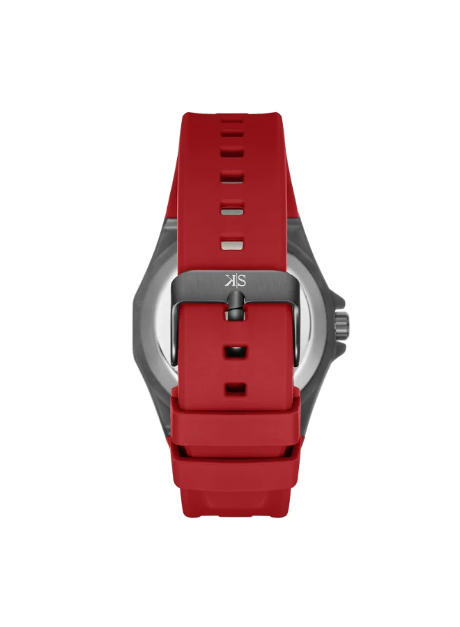KENNETH SCOTT  Men's Silicone Automatic Watch K25301-XSRB - 44.3x54 mm  | Best Price UAE