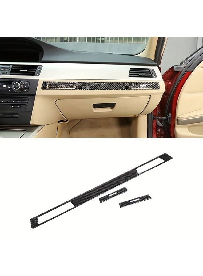 حامل الكأس لسيارات BMW E90 لوحة لوحة ألياف الكربون الداخلية لطرازات سلسلة 3 من 2005 إلى 2012 - Image 1