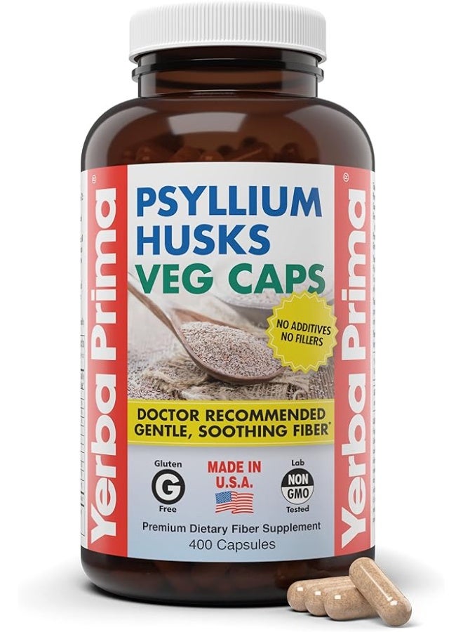 Yerba Prima Psyllium Husks Veg Caps - Image 1