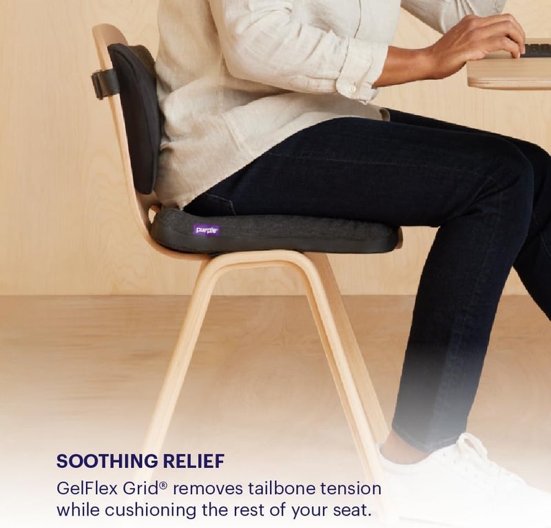 Purple Simply Seat Cushion | Pressure Reducing Grid Designed for Ultimate Comfort | Designed for Cars and Travel | Made in The USA - Image 5