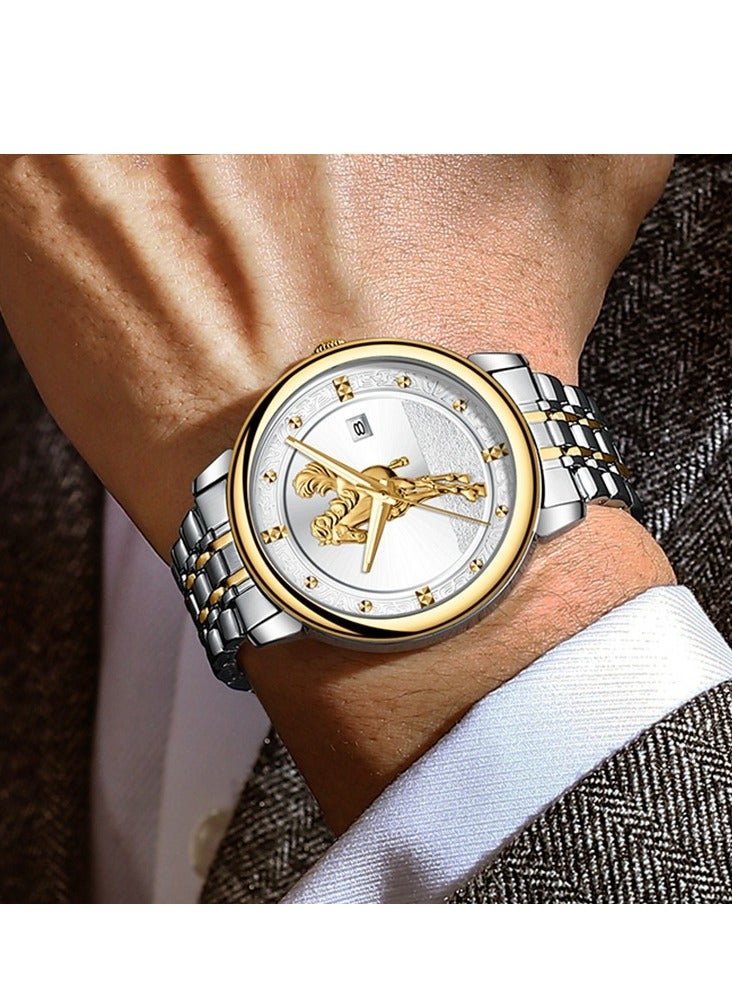 Men's Fashion Diamond Inlaid Watch - Image 2