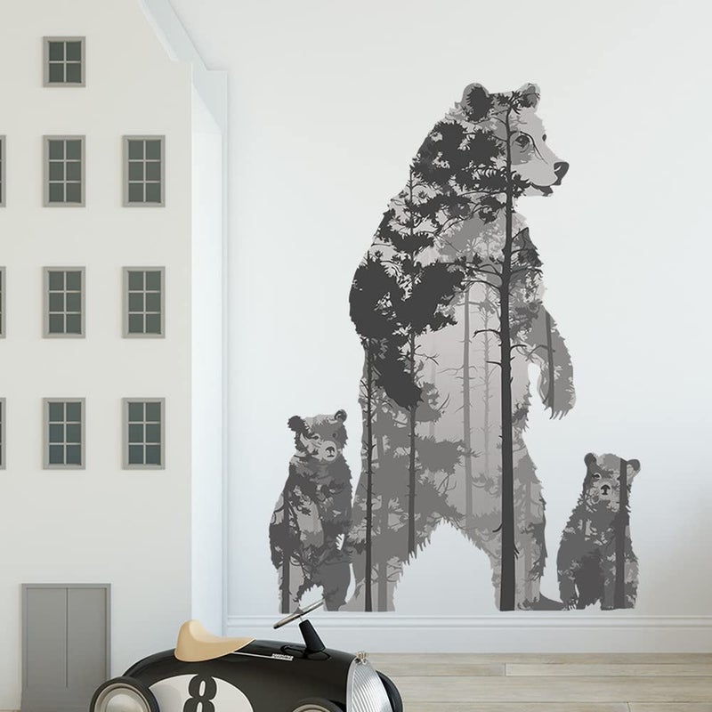 SXAOUIM Wall Stickers DecorGreat for RoomLivingroomWallsKitchenBedroom and More Wall Stickers Decals Polar Bear