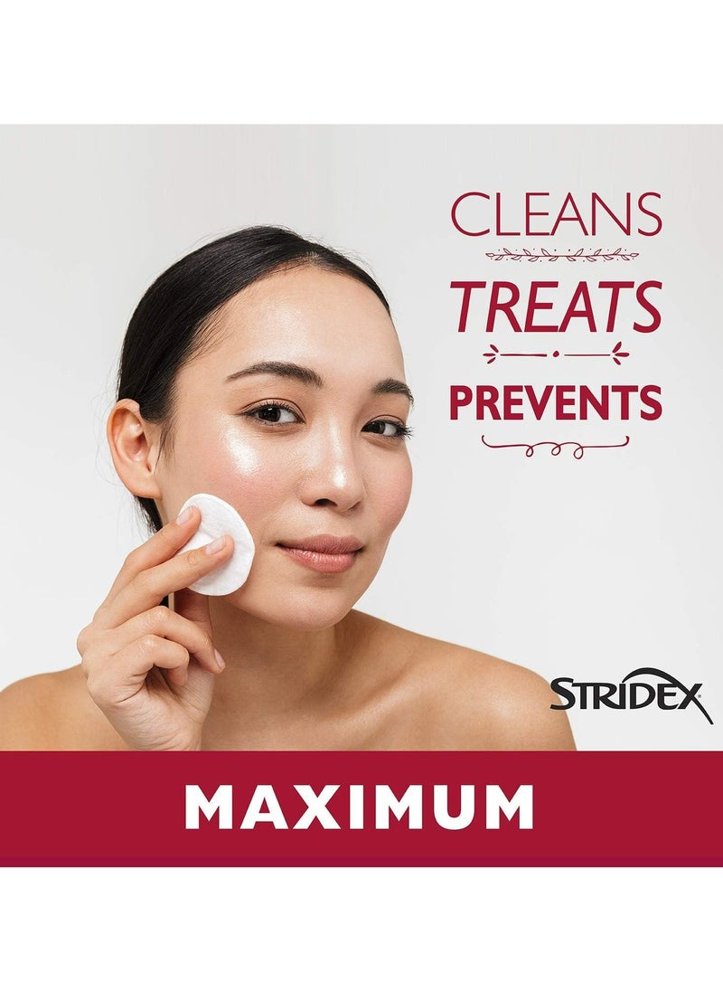 Stridex - Stridex Strength Medicated  Pad Acne Treatment Wipes, 90 Count - Image 1