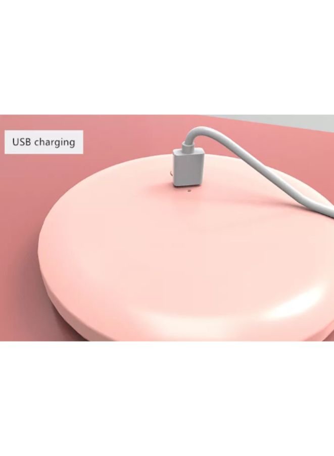 Rechargeable Compact Mirror with Light 1x/5x Magnification  Dimmable Lighted Travel Makeup Mirror LED Compact Mirror for Purses Pocket Touch Switch Type-c Charging Daylight Portable Handheld Pink - Image 2