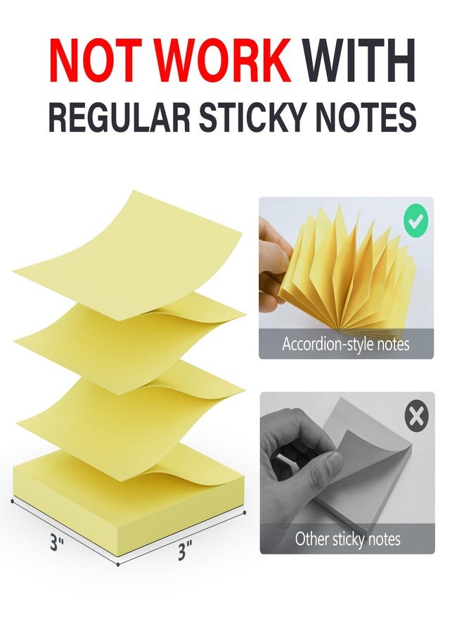 SMART&COOL Magnetic Pop-Up Note Dispenser for 3 x 3 in Pop-Up/Accordion-Style Sticky Notes, 1Pack, Black (Notes Not Included) - Image 2