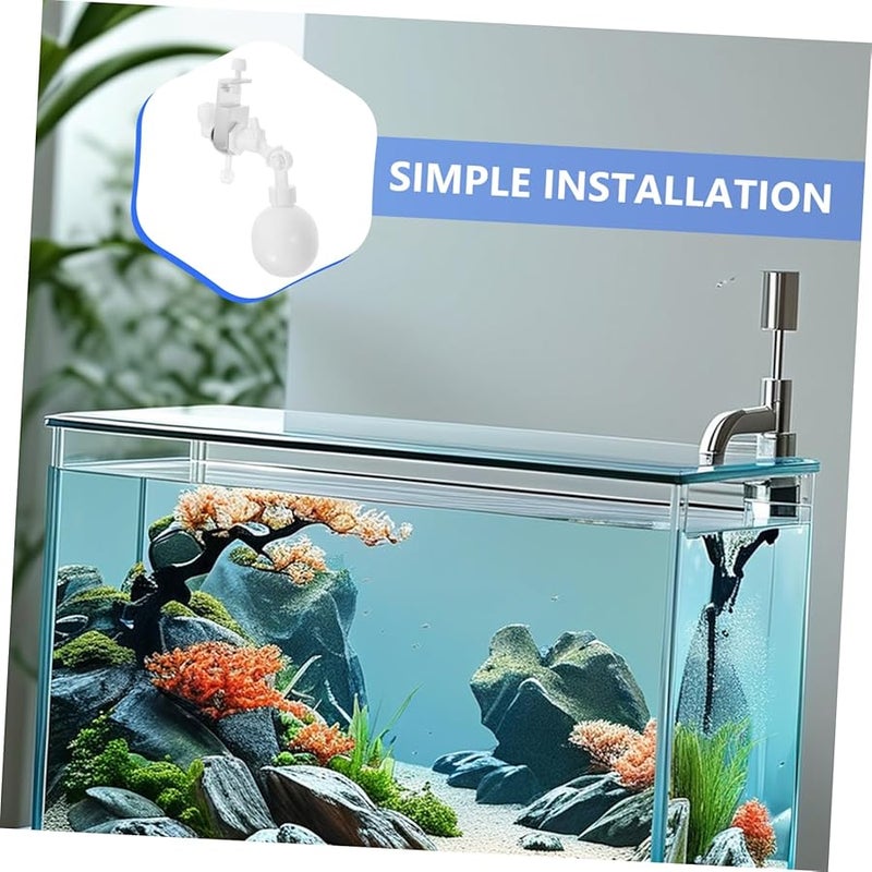 صمام عوامة بلاستيكي قابل للتعديل لأحواض السمك، سهل التركيب، جهاز تحكم في مستوى الماء للخزانات المزروعة - Image 4