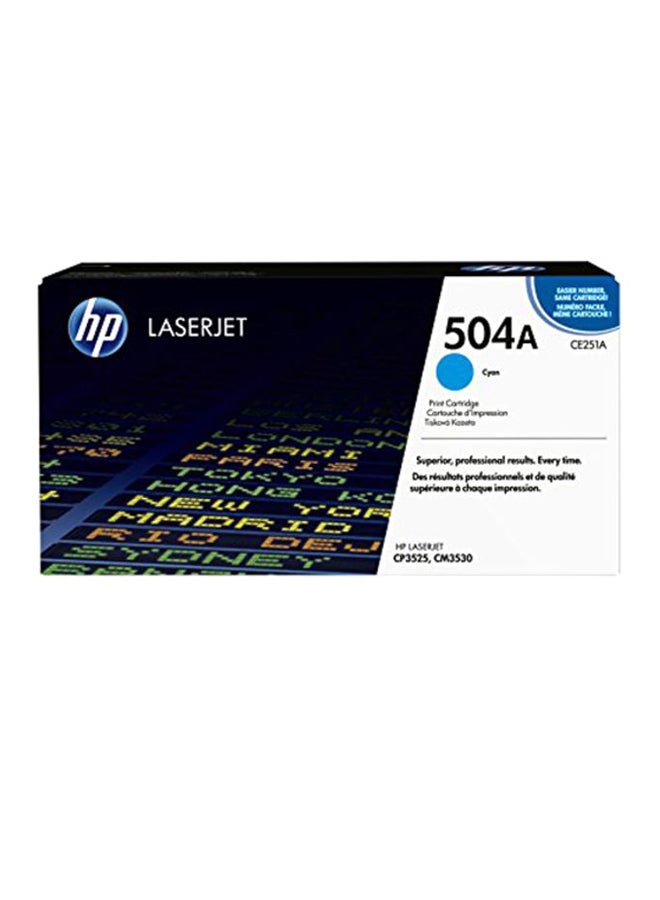 HP خرطوشة مسحوق حبر 504A للطابعة 504A أزرق سماوي - Image 2
