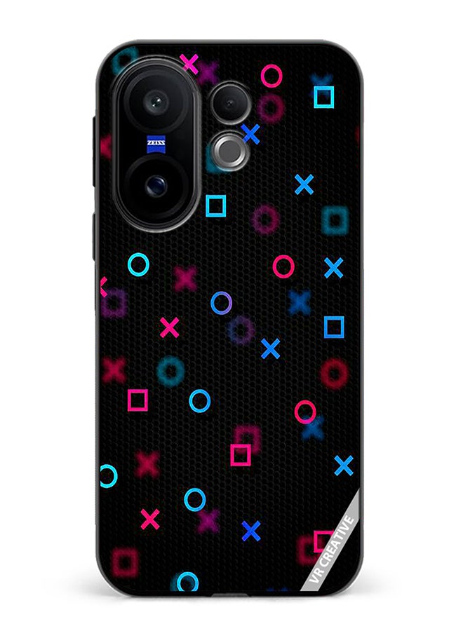 Protective Case Cover For Vivo X200 FE Playstation Abstract Design Multicolour
