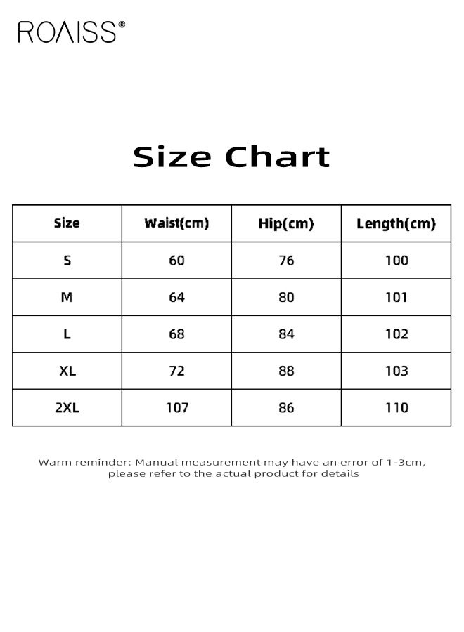 رويس بنطلون يوغا نسائي عالي الخصر من قماش مطاطي، عالي الخصر مع حزام خصر مطاطي، سيقان أنيقة واسعة باللون الأخضر الزيتوني لممارسة اليوغا واللياقة البدنية والارتداء اليومي غير الرسمي - Image 5