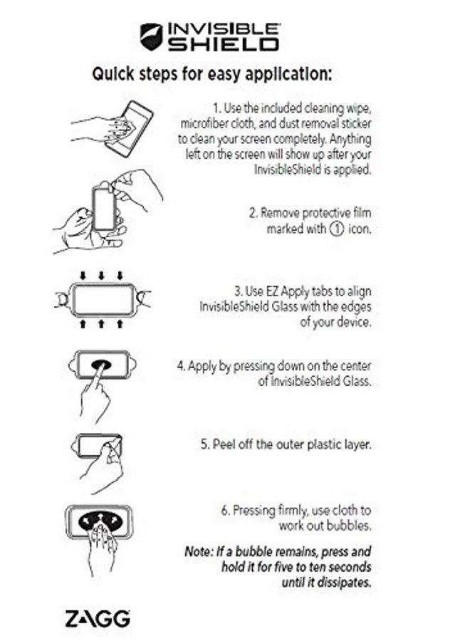 ZAGG InvisibleShield Glass+ Screen Protector – Fits iPhone 8, iPhone 7, iPhone 6s, iPhone 6 – Extreme Impact & Scratch Protection – Easy to Apply – Seamless Touch Sensitivity - Image 3