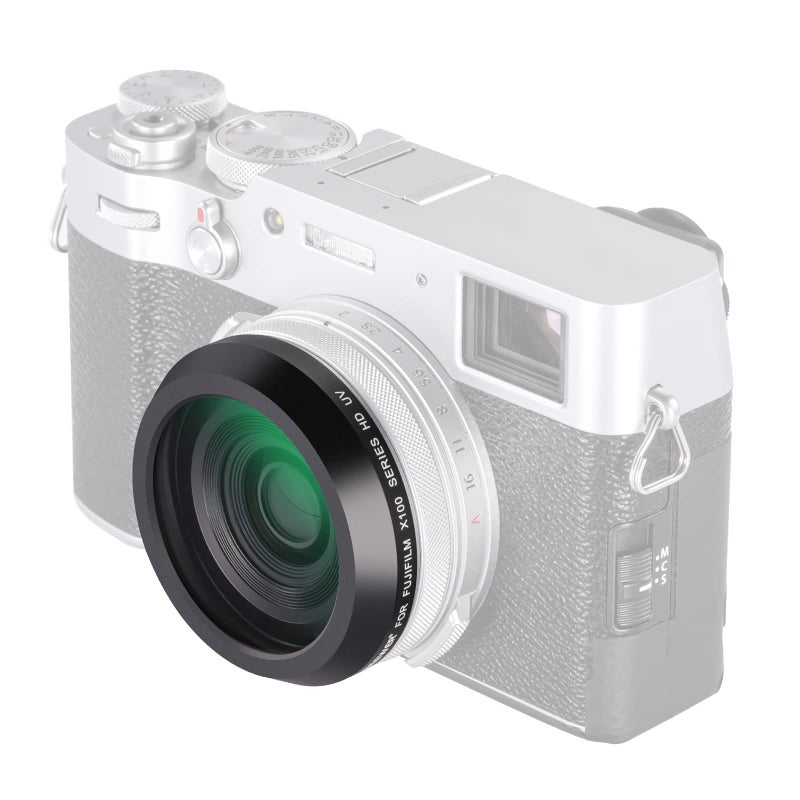 NEEWER UV Protection Filter for X100 Series Cameras, Multi Coated HD Optical Glass Build Lens Filter Accessory Compatible with Fujifilm X100 X100S X100F X100T X100V X100VI Camera (Black Frame) - Image 1