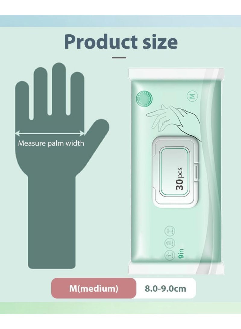 GNAFOTU Disposable Waterproof Gloves for Kitchen Cleaning, Disposable Nitrile Gloves, Disposable Long Sleeved Gloves Extended Protection for Kitchen Cooking Cleaning Food Handling (1 Pack x 50 Pieces White) - Image 2