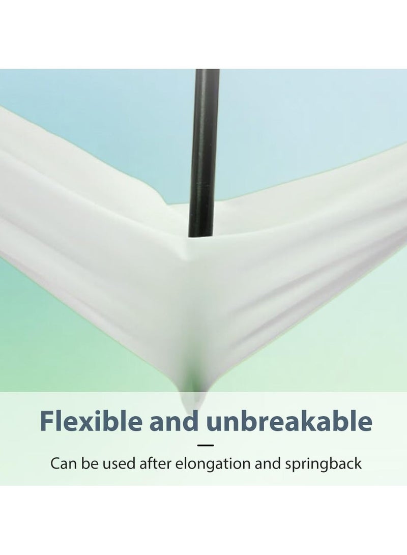 GNAFOTU Disposable Waterproof Gloves for Kitchen Cleaning, Disposable Nitrile Gloves, Disposable Long Sleeved Gloves Extended Protection for Kitchen Cooking Cleaning Food Handling (1 Pack x 50 Pieces White) - Image 3