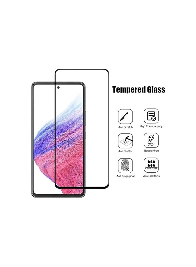 PROMASS Galaxy A73 Screen Protector Compatible with Galaxy A73 Screen Protector Camera Lens Protector Film 5G（2+2Pcs）Tempered Glass Anti-Scratch No-Bubble - Image 2
