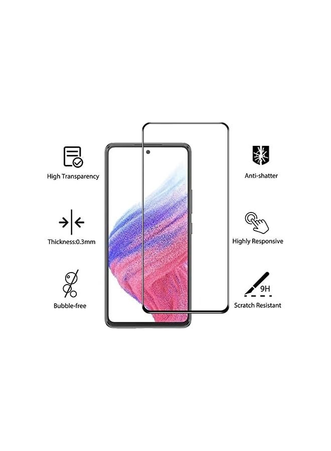 PROMASS Galaxy A73 Screen Protector Compatible with Galaxy A73 Screen Protector Camera Lens Protector Film 5G（2+2Pcs）Tempered Glass Anti-Scratch No-Bubble - Image 3