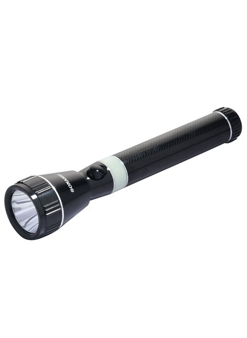 Rechargeable LED Torch with 2 Hours Continuous Working  5000mAh Battery with Hyper Bright LED Light  Featured with Water Resistant Body and Unbreakable Glass SLT-681