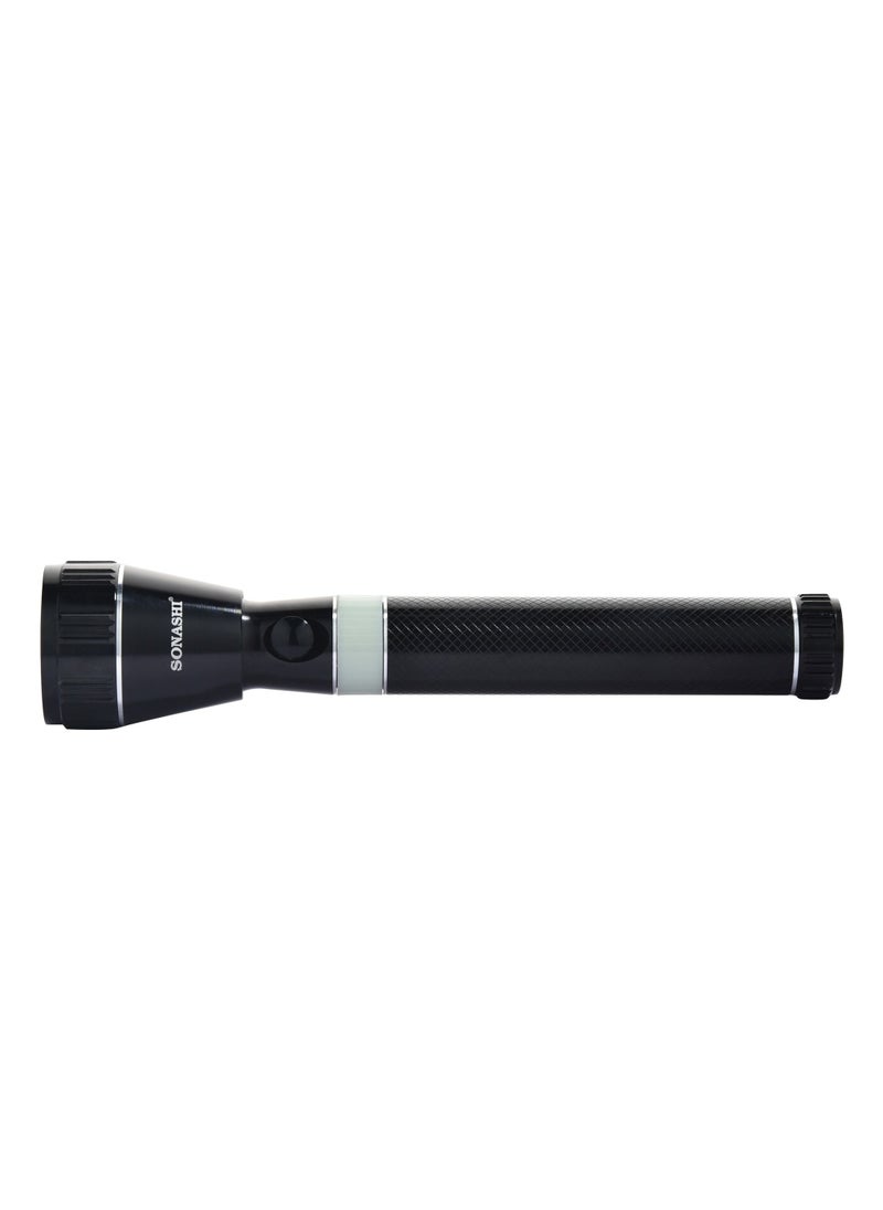 Rechargeable LED Torch with 2 Hours Continuous Working  5000mAh Battery with Hyper Bright LED Light  Featured with Water Resistant Body and Unbreakable Glass SLT-681