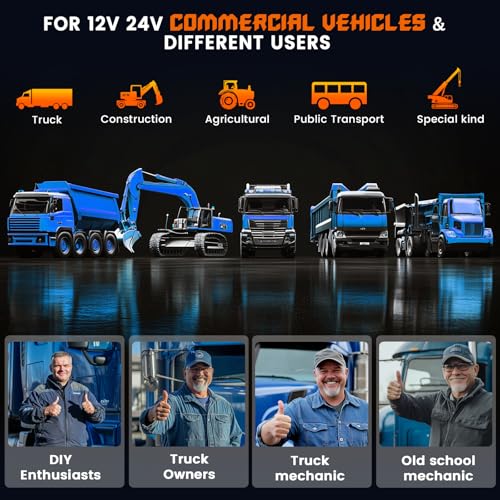 Ancel ماسح الشاحنات الثقيل ANCEL HD430، إعادة تعيين DPF والتجديد القسري لمحركات كمنز وكاتربيلر، ماسح ديزل OBD2 الشامل لأدوات تشخيص الشاحنات والسيارات - Image 5