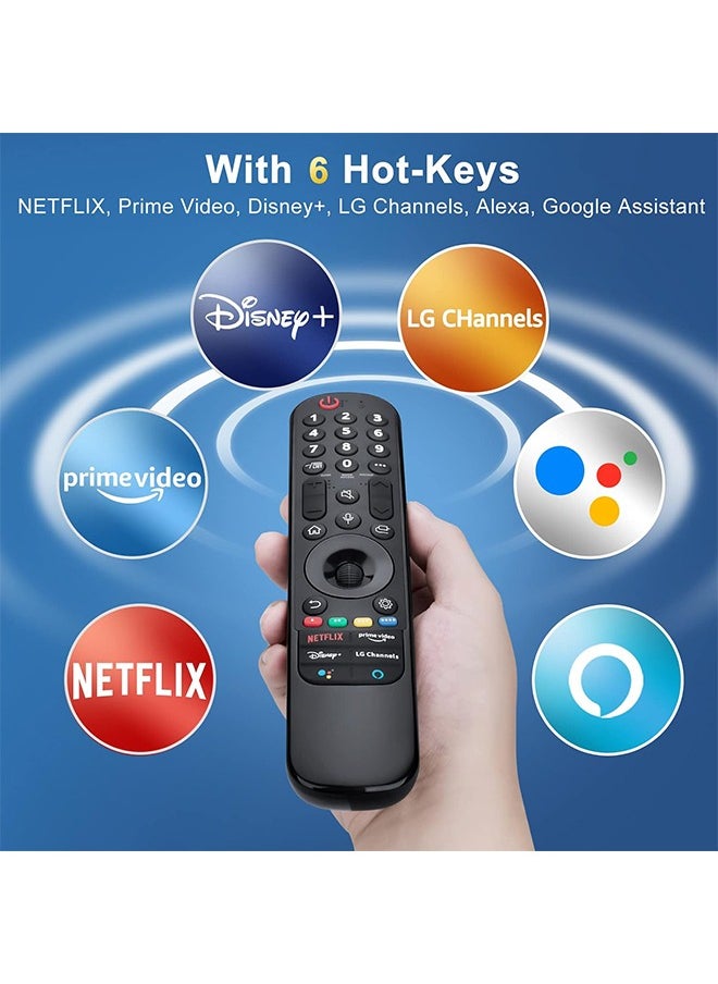 X-level - Magic Remote for LG Smart TV Remote Control Replacement with Pointer and Voice Function Compatible with LG 2021/2022/2023 UHD OLED QNED NanoCell 4K 8K Smart TV - Image 1