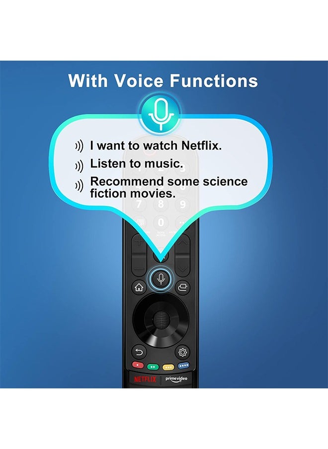 X-level - Magic Remote for LG Smart TV Remote Control Replacement with Pointer and Voice Function Compatible with LG 2021/2022/2023 UHD OLED QNED NanoCell 4K 8K Smart TV - Image 1