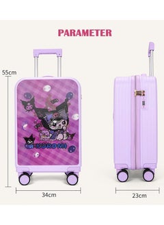 CityRiya-Long Kids' Luggage, Travel Suitcases for Girls Boys, Children's Cycling Luggage, 20" Toddler Suitcase Kid Ride Rolling, Travel Luggage Sets for Kid, Kids Ride On Suitcase, Child Carry-On Luggage  - Image 4