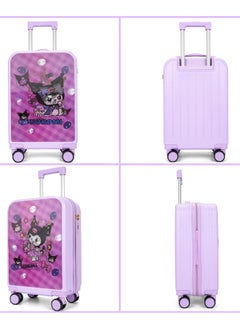 CityRiya-Long Kids' Luggage, Travel Suitcases for Girls Boys, Children's Cycling Luggage, 20" Toddler Suitcase Kid Ride Rolling, Travel Luggage Sets for Kid, Kids Ride On Suitcase, Child Carry-On Luggage  - Image 5