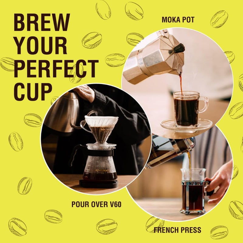 7 Elements Coffee Roasters Honey Sun Dried Ground Coffee - 250 g (Pack of 1) | Medium Roast (Espresso, Moka Pot Grind) | 100% Arabica Freshly Roasted Coffee Grounds | AA Grade | Rich Flavorful Coffee - Image 3