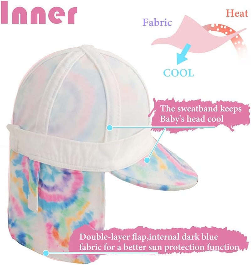 Gifts Treat Kids Legionnaires Hat, UPF 50+ Sun Protection Swim Cap Flap Hat for Kids, Quick Drying Boys Sun Hat with Neck Protection for Beach Seaside Pool… - Image 5